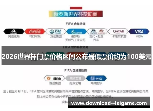 2026世界杯门票价格区间公布最低票价约为100美元